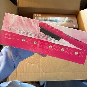 STYLUS Deep Red Textured Fabric with Button